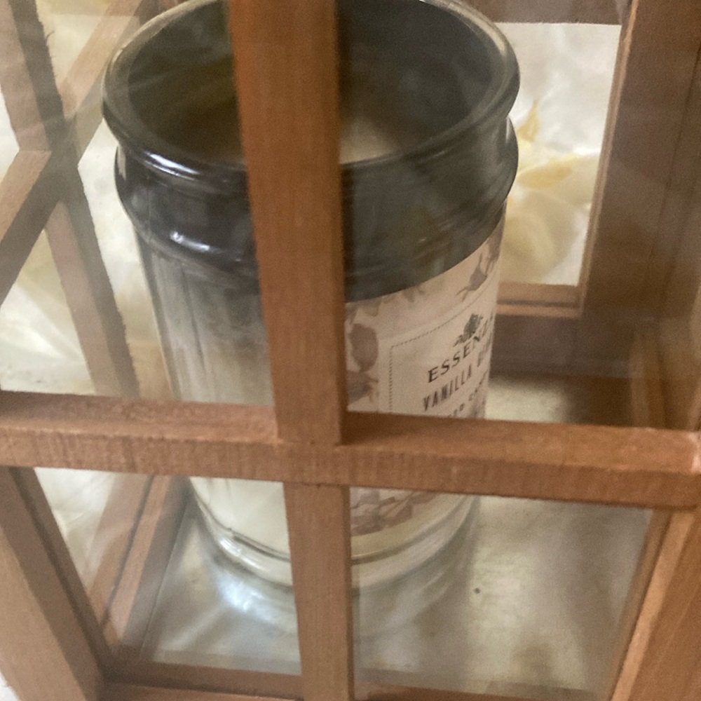 Rustic Brown Lantern Candle Holder - Picture 7 of 7